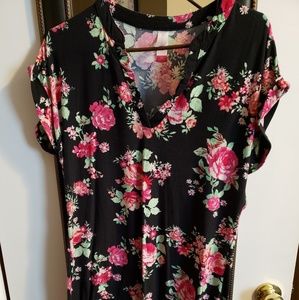 Long floral top